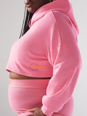 Essential Terry Scope Logo Cropped Hoodie