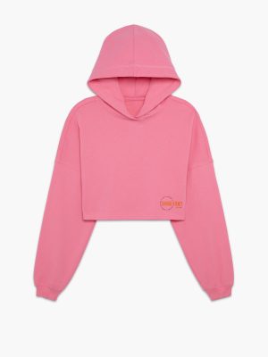 Essential Terry Scope Logo Cropped Hoodie