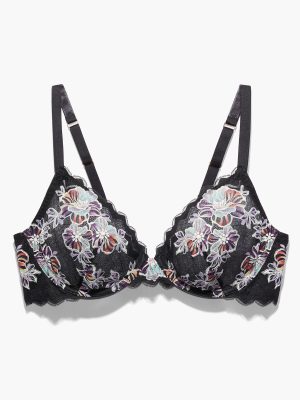 Zig Zag Zen Unlined Lace Plunge Bra